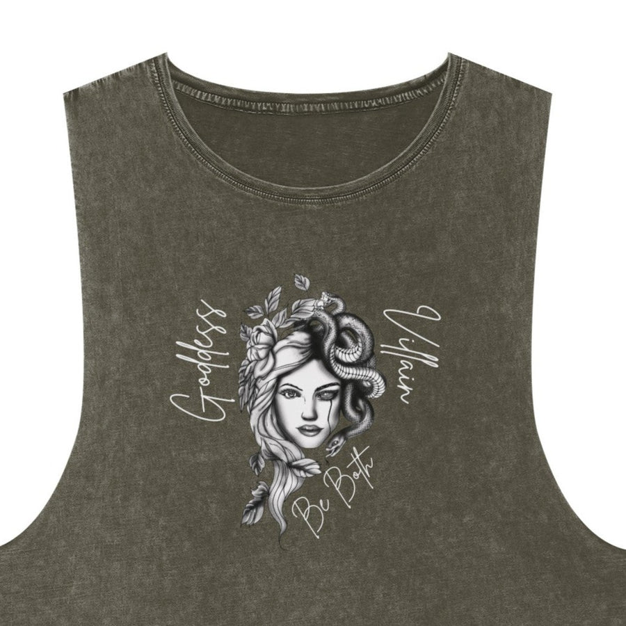 Goddess | Villain | Be Both | Stonewash Tank