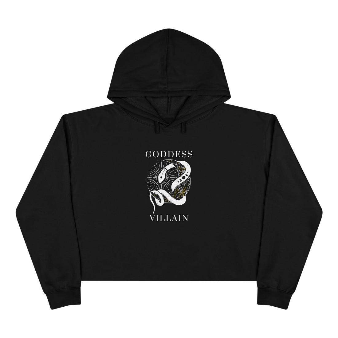 Serpent & Moon |  Crop Hoodie