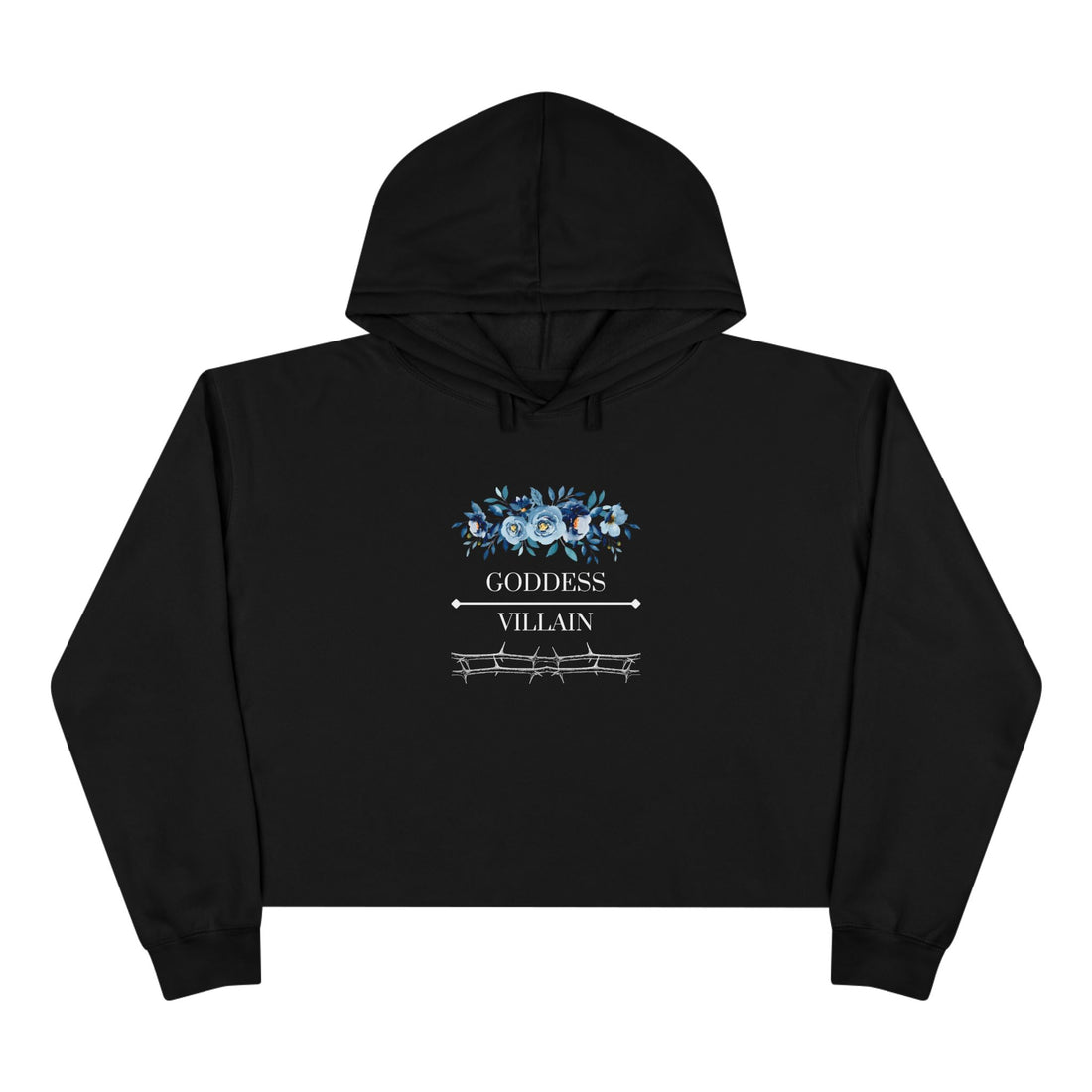 Flowers & Thorns | Crop Hoodie