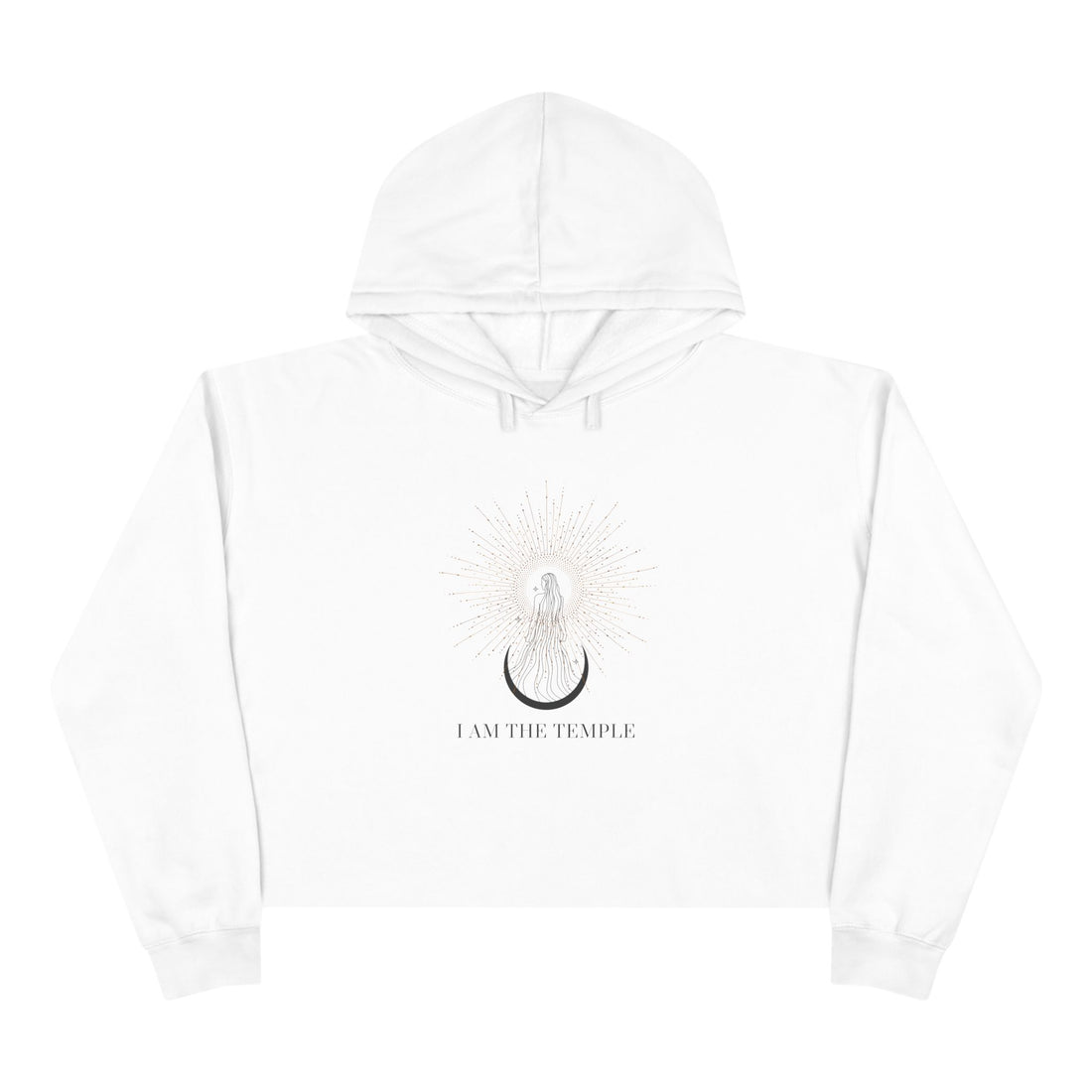 I Am The Temple | Crop Hoodie