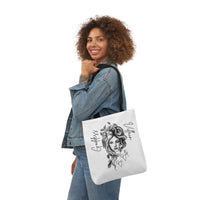 Goddess | Villain | Be Both | Canvas Tote | White