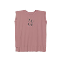 ADGV Logo | I Am The Temple  |  Rolled Cuff Muscle Tee