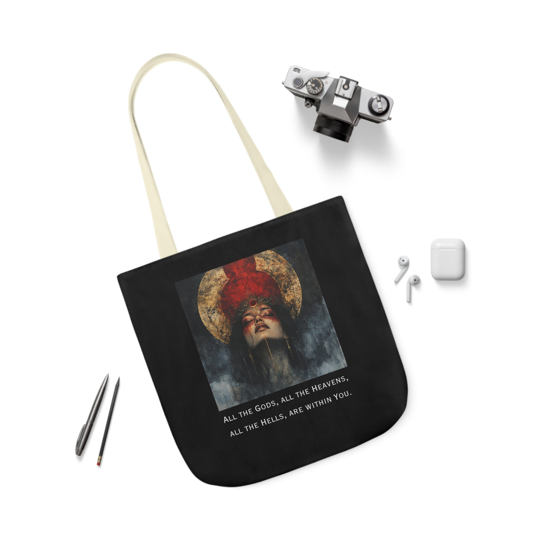 All The Gods | Canvas Tote | Black