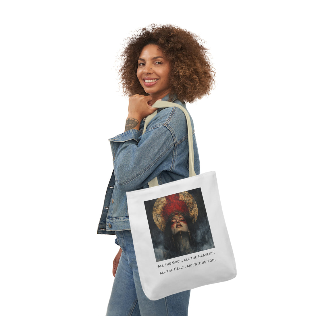 All The Gods | Canvas Tote | White