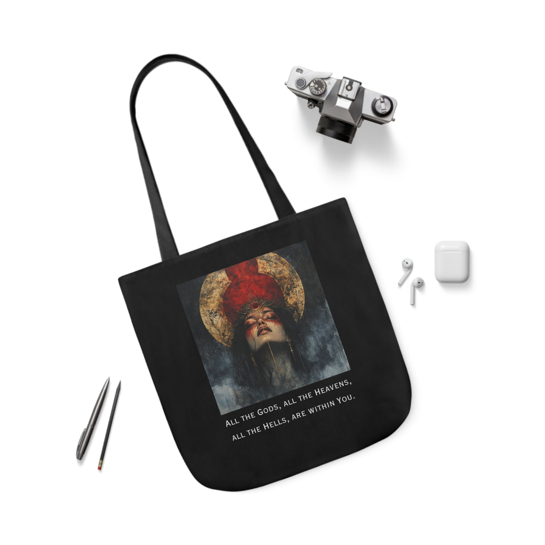 All The Gods | Canvas Tote | Black