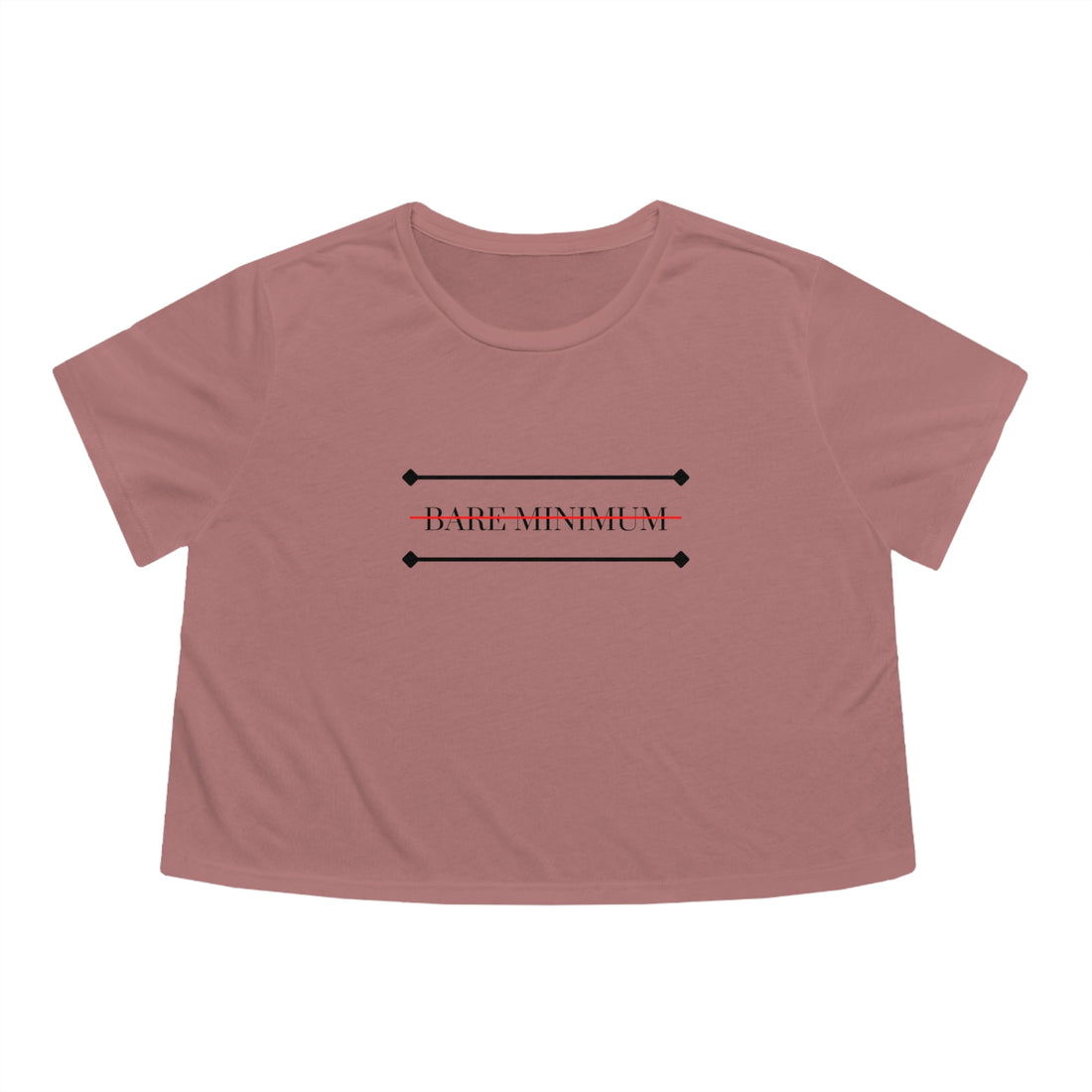 Bare Minimum |  Flowy Crop Tee