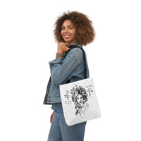 Goddess | Villain | Be Both | Canvas Tote | White