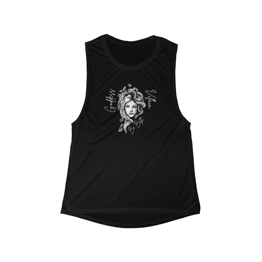 Goddess | Villain | Be Both| Flowy Scoop Muscle Tank