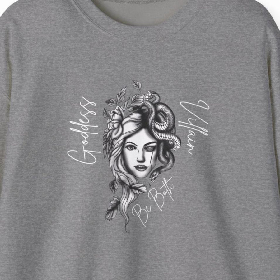 Goddess | Villain | Be Both | Crewneck