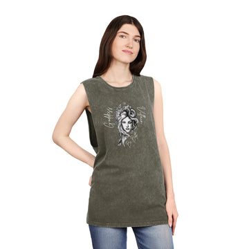 Goddess | Villain | Be Both | Stonewash Tank