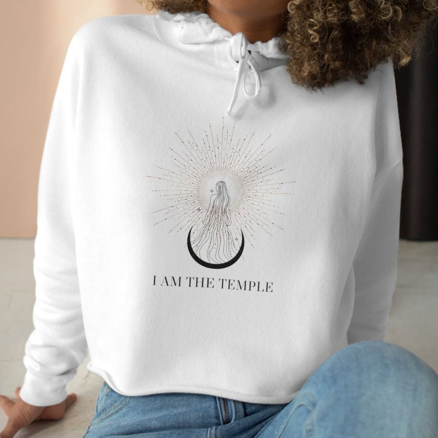 I Am The Temple | Crop Hoodie