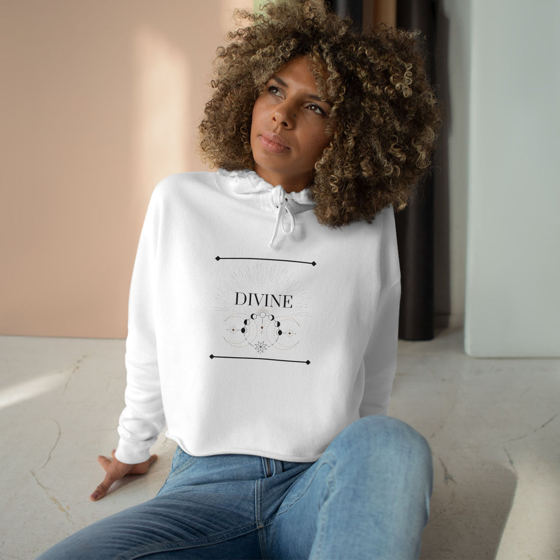 Divine | Crop Hoodie