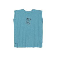 ADGV Logo | I Am The Temple  |  Rolled Cuff Muscle Tee