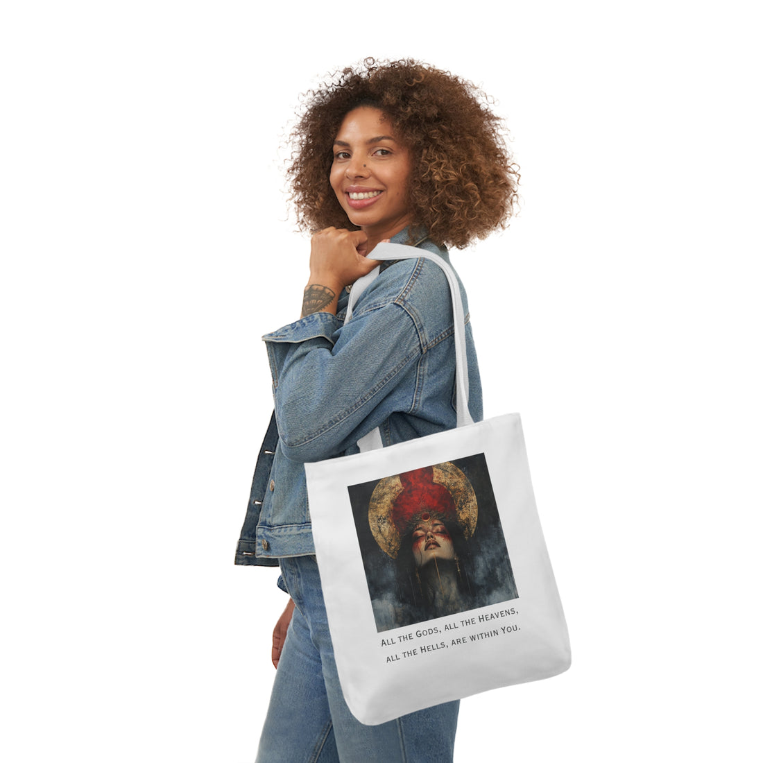 All The Gods | Canvas Tote | White