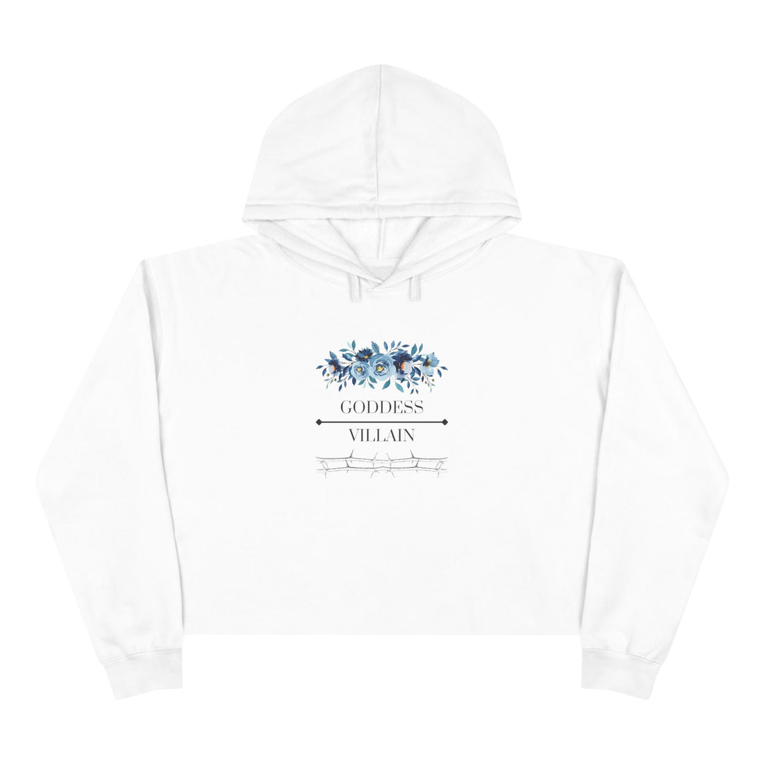 Flowers & Thorns | Crop Hoodie