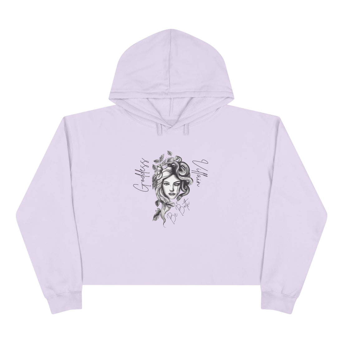 Goddess | Villain | Be Both | Crop Hoodie