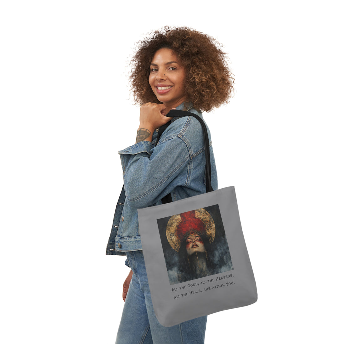 All The Gods | Canvas Tote | Gray