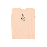 ADGV Logo | I Am The Temple  |  Rolled Cuff Muscle Tee