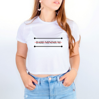 Bare Minimum |  Flowy Crop Tee