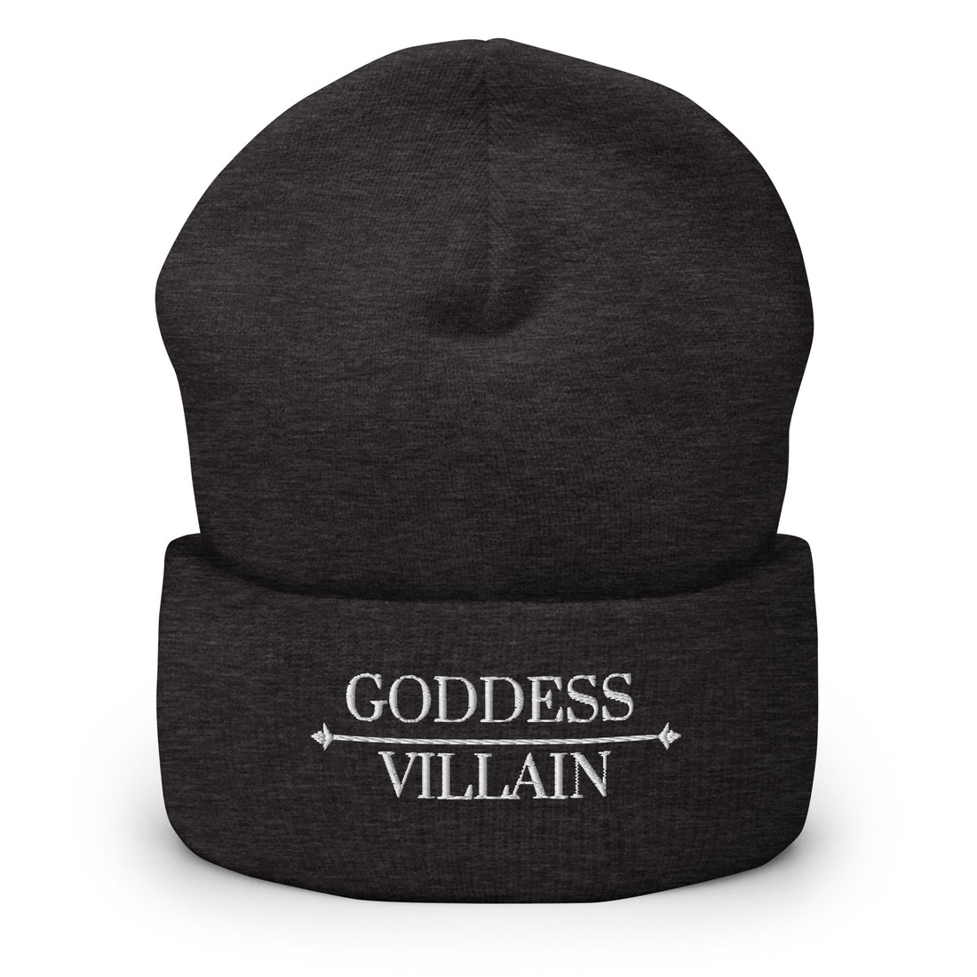 Goddess | Villain | Embroidered Knit Beanie