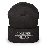 Goddess | Villain | Embroidered Knit Beanie