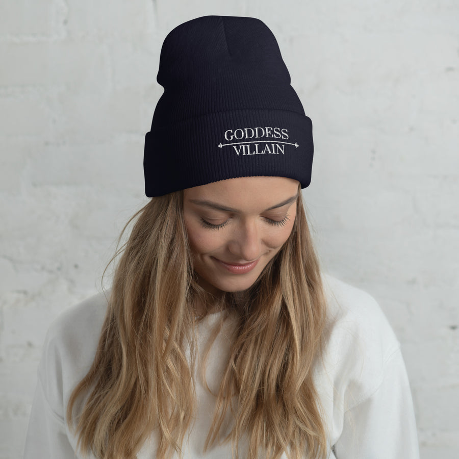 Goddess | Villain | Embroidered Knit Beanie