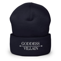 Goddess | Villain | Embroidered Knit Beanie