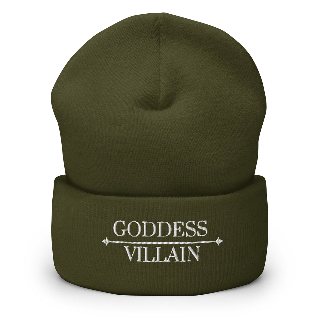 Goddess | Villain | Embroidered Knit Beanie