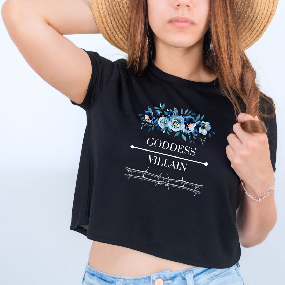 Flowers & Thorns | Flowy Crop Tee