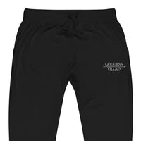 Goddess | Villain Embroidered Fleece Sweatpants