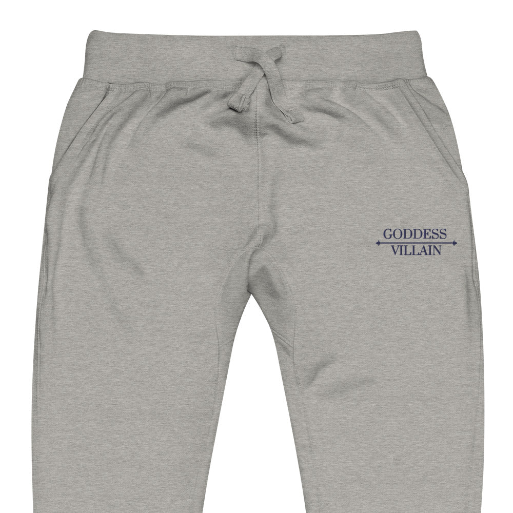 Goddess | Villain Embroidered Fleece Sweatpants