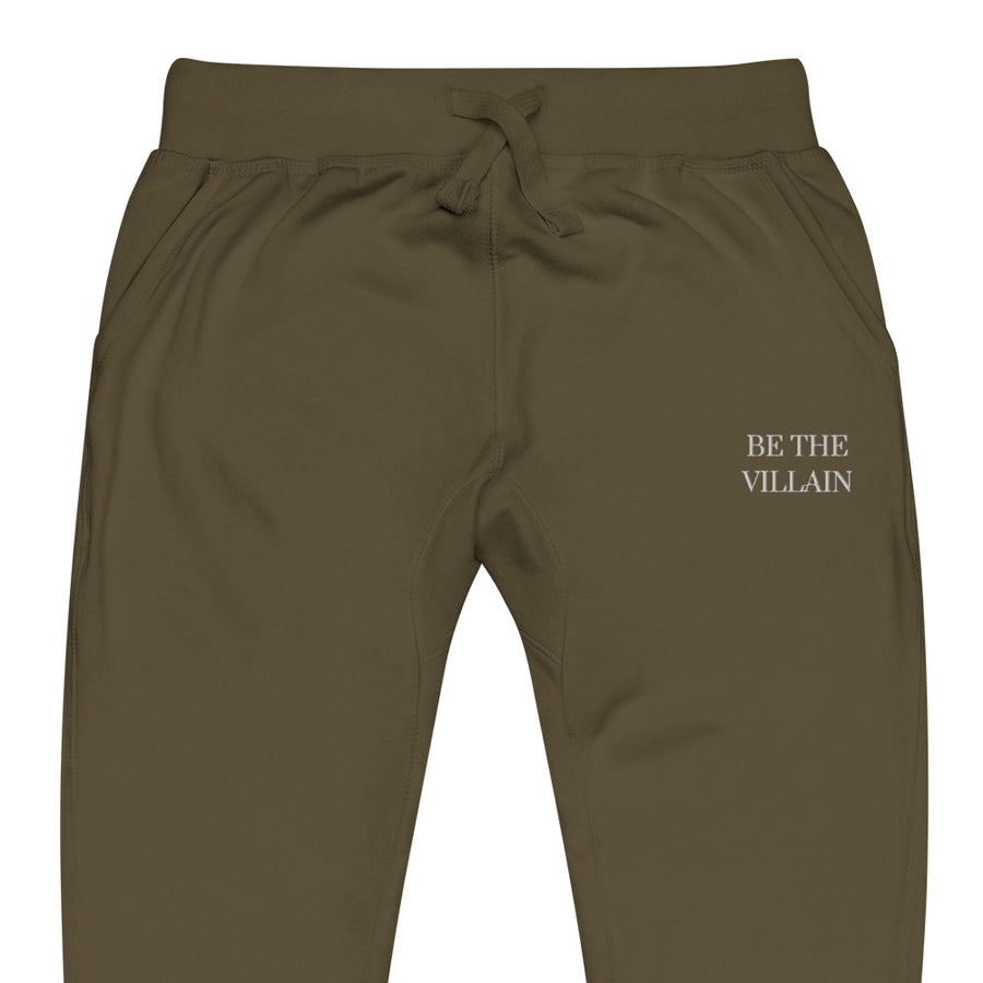 Be The Villain | Embroidered Fleece Sweatpants