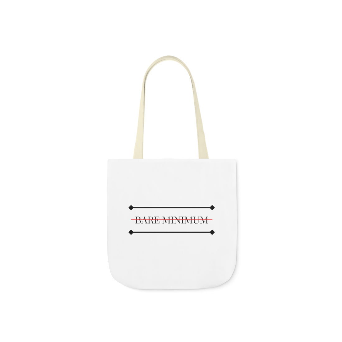 Bare Minimum | Canvas Tote | White