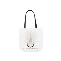 I Am The Temple | Canvas Tote | White