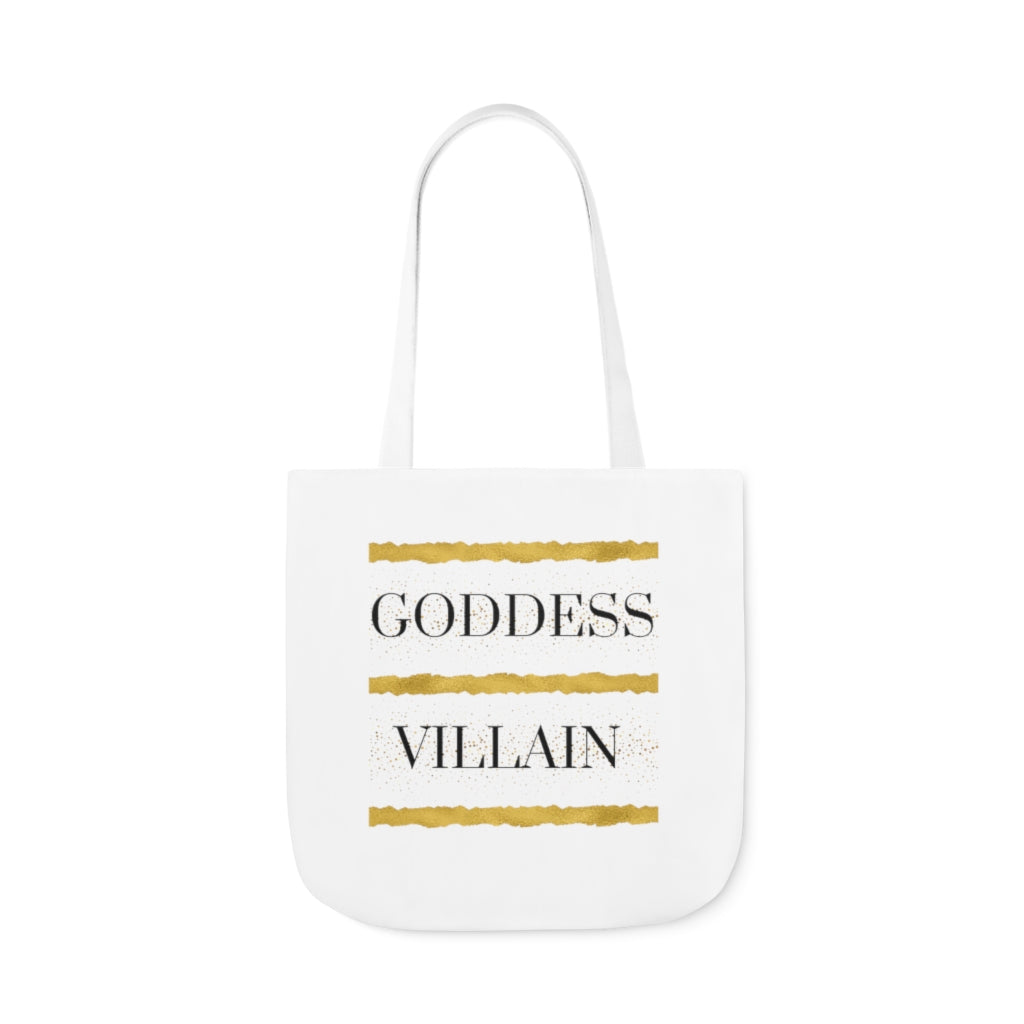 Gold | Canvas Tote | White