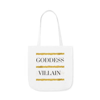 Gold | Canvas Tote | White