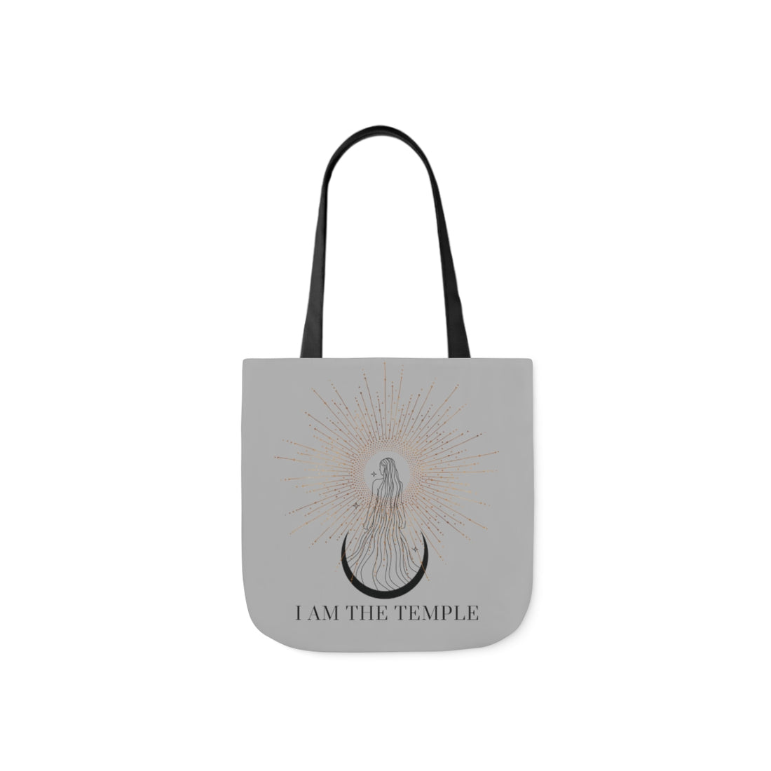 I Am The Temple | Canvas Tote | Light Gray