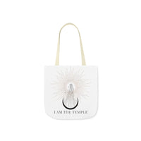 I Am The Temple | Canvas Tote | White