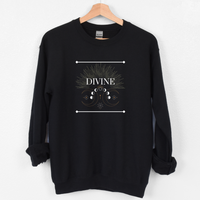 DIVINE | TRIPLE MOON Crewneck Sweatshirt | Black