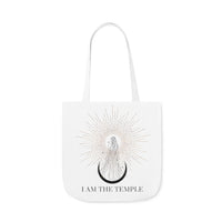 I Am The Temple | Canvas Tote | White