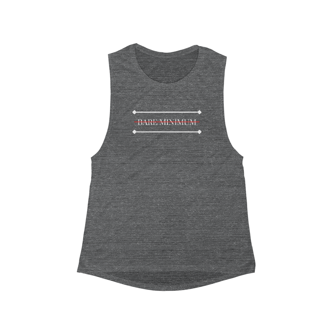 Bare Minimum | Flowy Scoop Muscle Tank | Asphalt