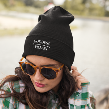 Goddess | Villain | Embroidered Knit Beanie