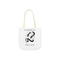 Serpent & Moon | Canvas Tote | White