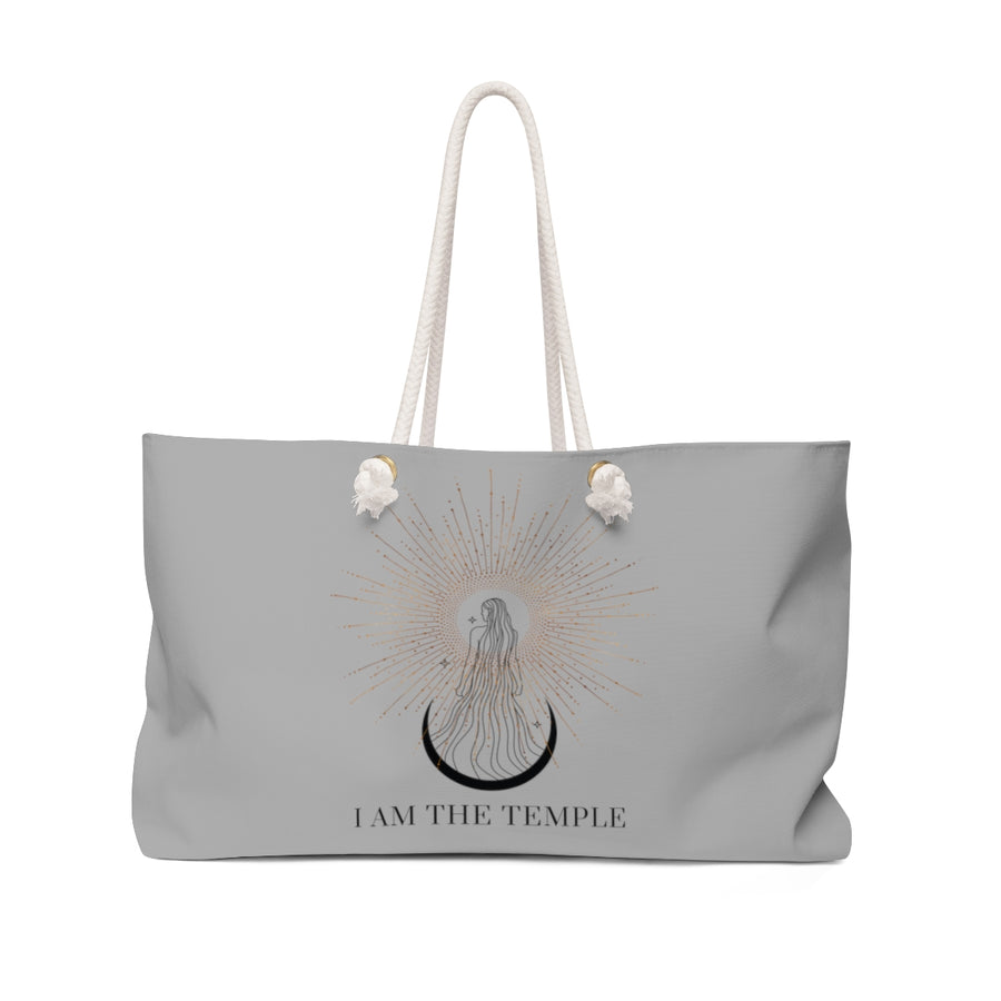 I Am The Temple | Weekender | Light Gray